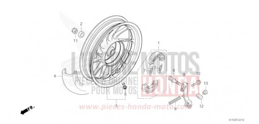 REAR WHEEL FSH125M de 2021